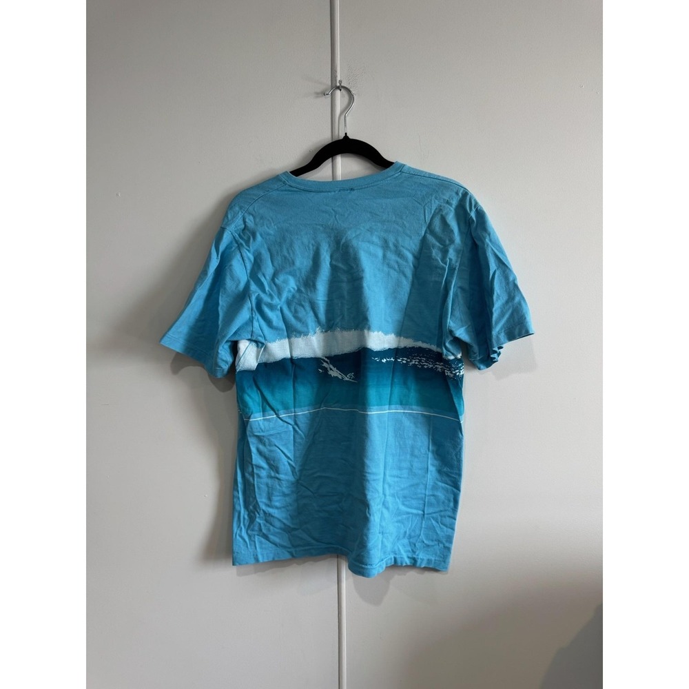 VTG Crazy Shirts Maui Ocean Shirt Mens Medium Blue Hawaii Beach Tee T-Shirt - Picture 2 of 6